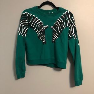 Zebra pac sun crew neck NWOT